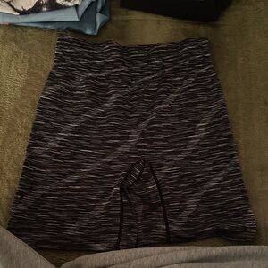 Aerie Black and Gray Bike Shorts